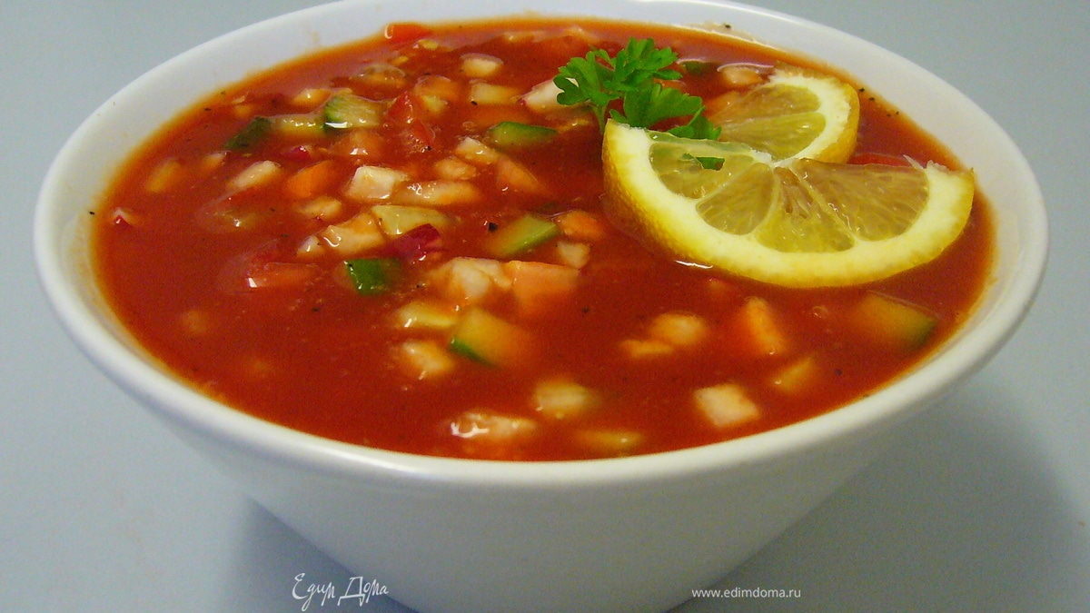 Окрошка а-ля гаспачо