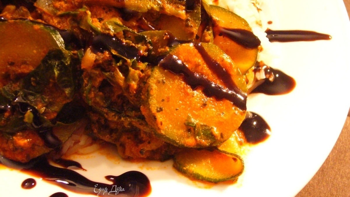 Цукини в провансальском сливочно-томатном соусе