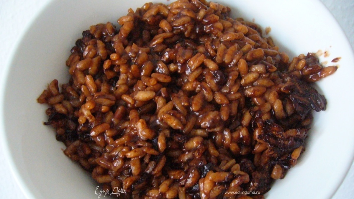 Почти шоколадное ризотто