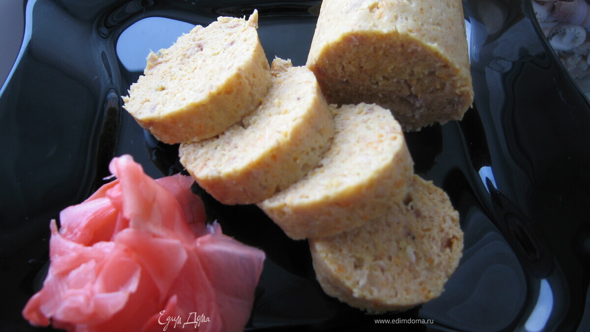 Рыбная колбаса на пару