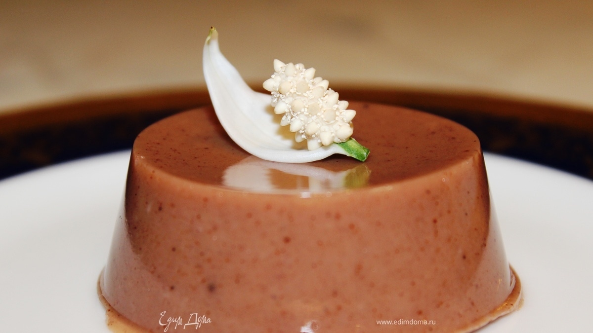 Глянцевый шоколадный пудинг