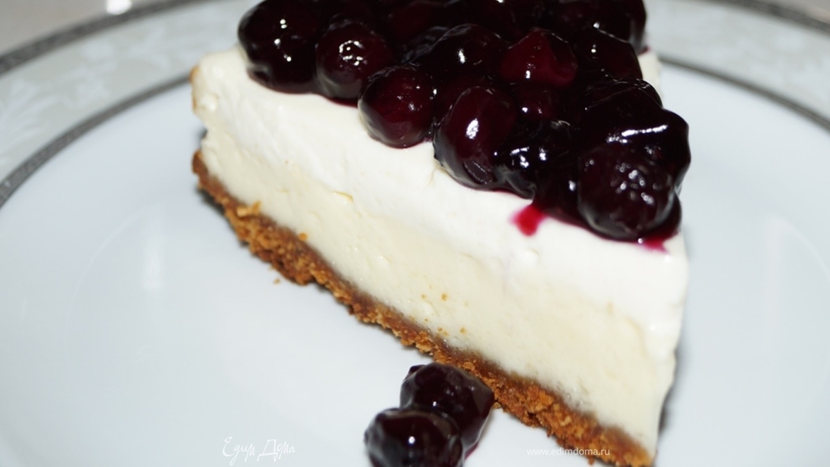 Чизкейк с черникой