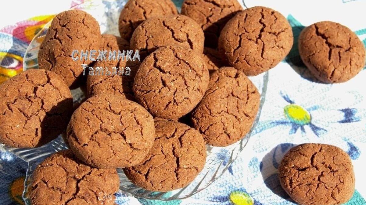 Шоколадное печенье на гречневой муке