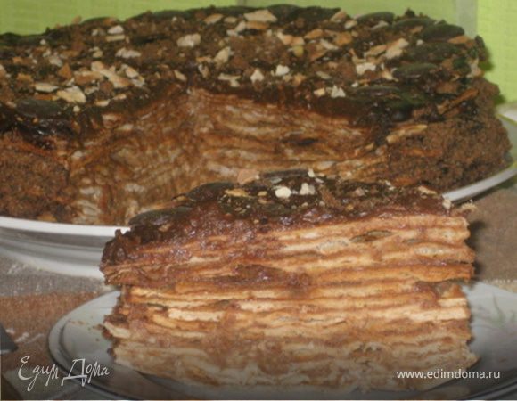 Ореховый торт с шоколадным кремом "Капучино" Ореховый торт с шоколадным кремом "Капучино"