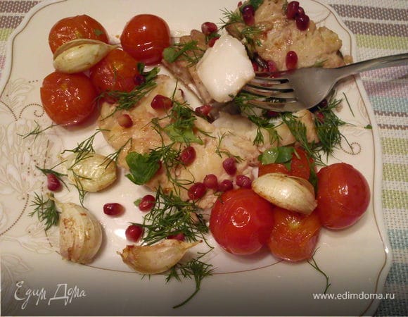 Треска в гранатовом соке Треска в гранатовом соке