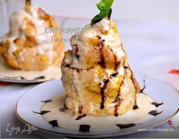 Груши в курином филе и сливочном соусе «Экстаз»