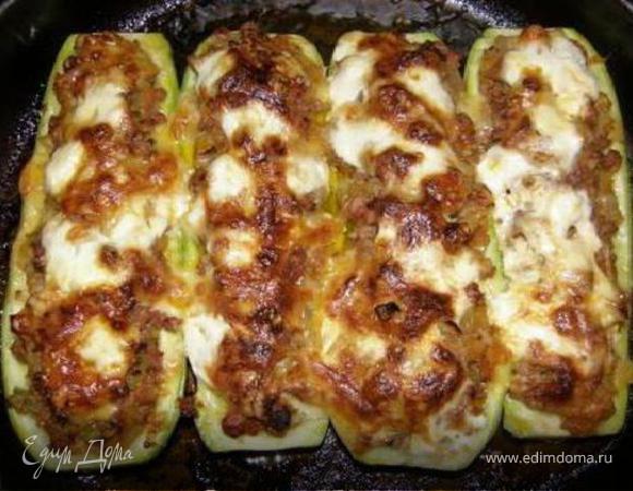 Фаршированные кабачки Фаршированные кабачки