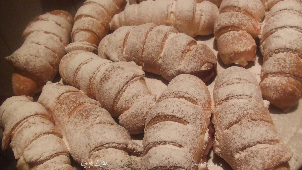 Пасхальные рогалики с очень вкусным тестом