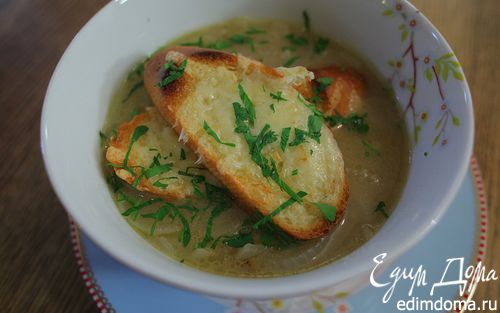 Рецепт Луковый суп на сидре