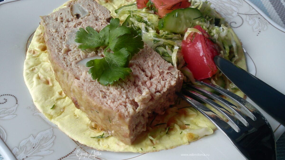 Мясная запеканка с лесными грибами из маминой книги