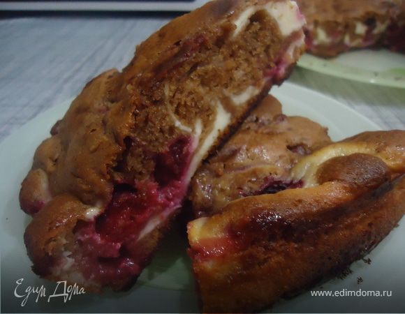 Брауни с творогом и вишней Брауни с творогом и вишней