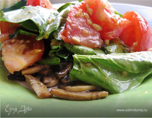 Салат со шпинатом 