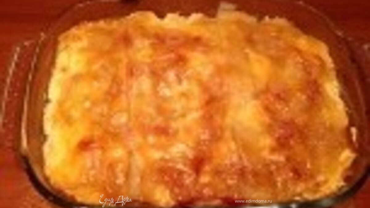 Рыбная лазанья с фенхелем и запеченным перцем