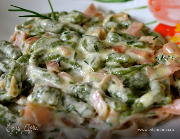 Тирольские клецки со шпинатом (Spinatspätzle) Тирольские клецки со шпинатом (Spinatspätzle)