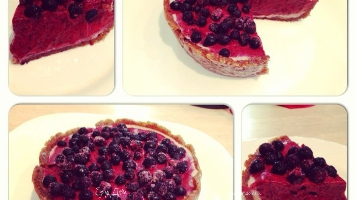 Черничный торт (сырой)