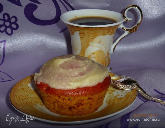 Финские сочные свекольные маффины (Mehevä punajuurikakku) 