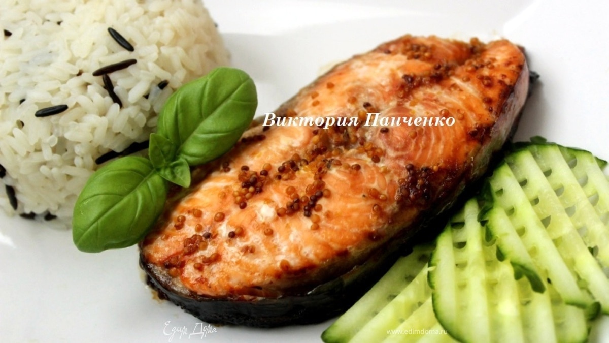 Семга в имбирно-горчичном маринаде