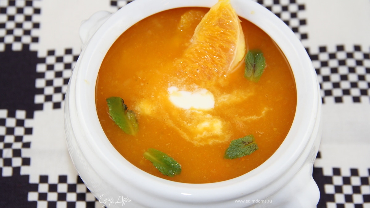 Морковно-апельсиновый суп-пюре