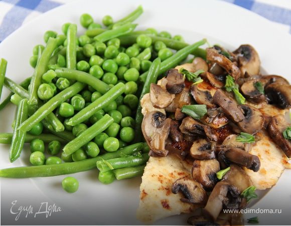 Рецепт куриной грудки с грибами