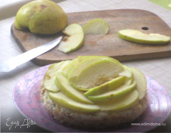 Творожная запеканка "Яблочные розы" (без пшеничной муки, сахара, жира и сметаны)