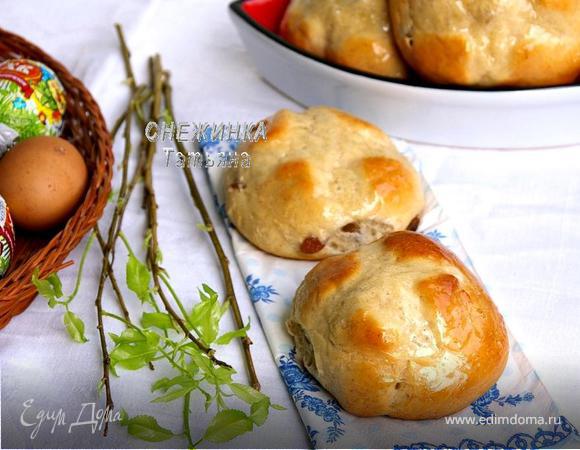 Английские пасхальные булочки (Hot cross buns)