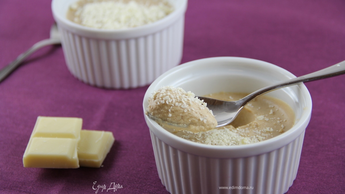 Кофейный крем-мусс с белым шоколадом