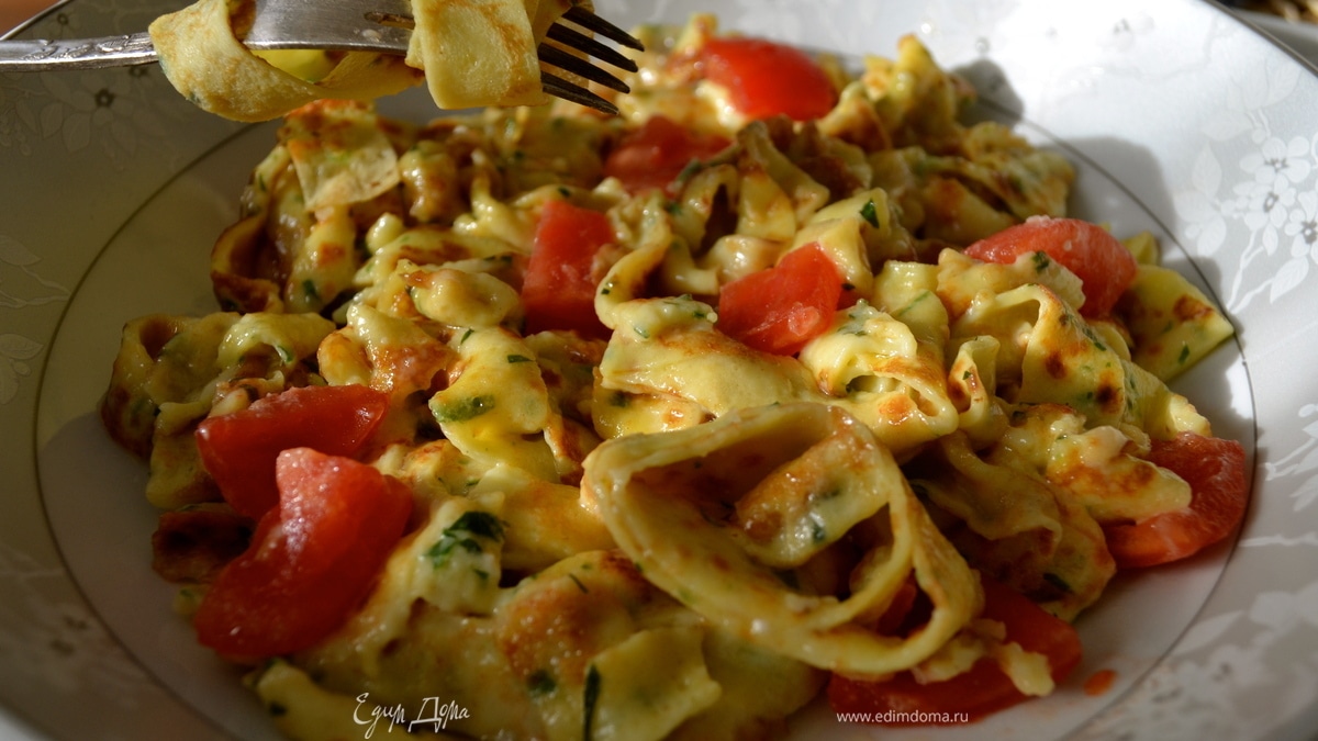 Тальятелле из блинчиков (Tagliatelle di crespelle)