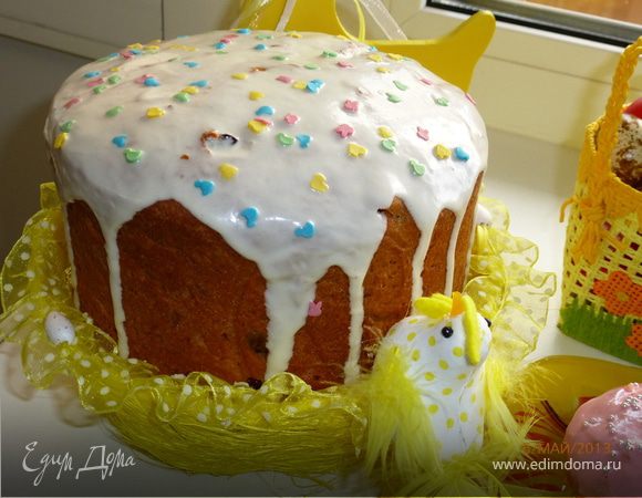 Пасхальный кулич на сливках Пасхальный кулич на сливках