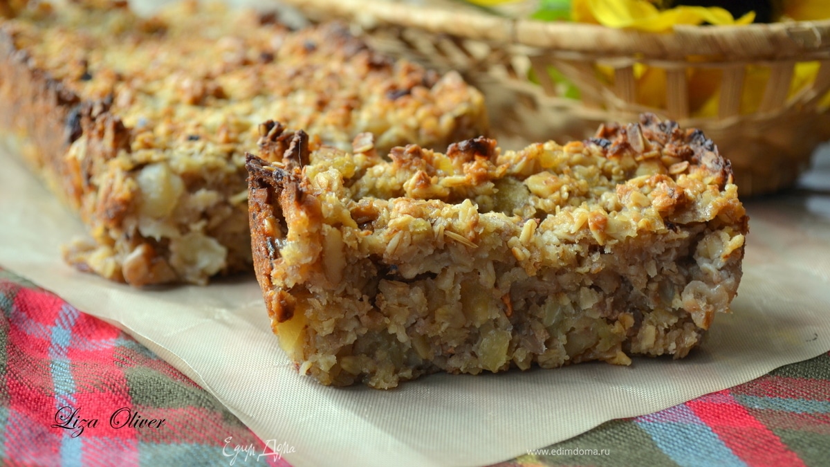 Овсяный пирог в стиле "Гранола" (идеально для пикника)