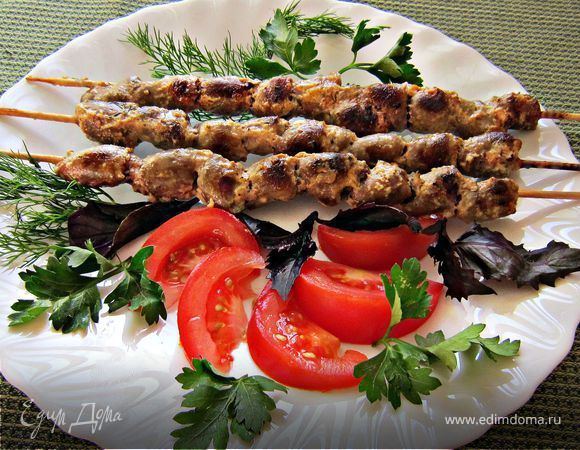 Шашлычок из куриных сердечек