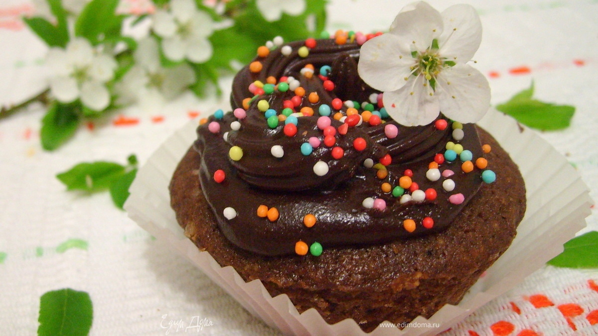 Капкейки на темном пиве