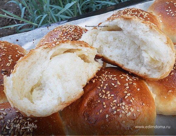 Самые пушистые и вкусные булочки с начинкой из масла