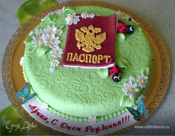 Торт "Паспорт" Торт "Паспорт"