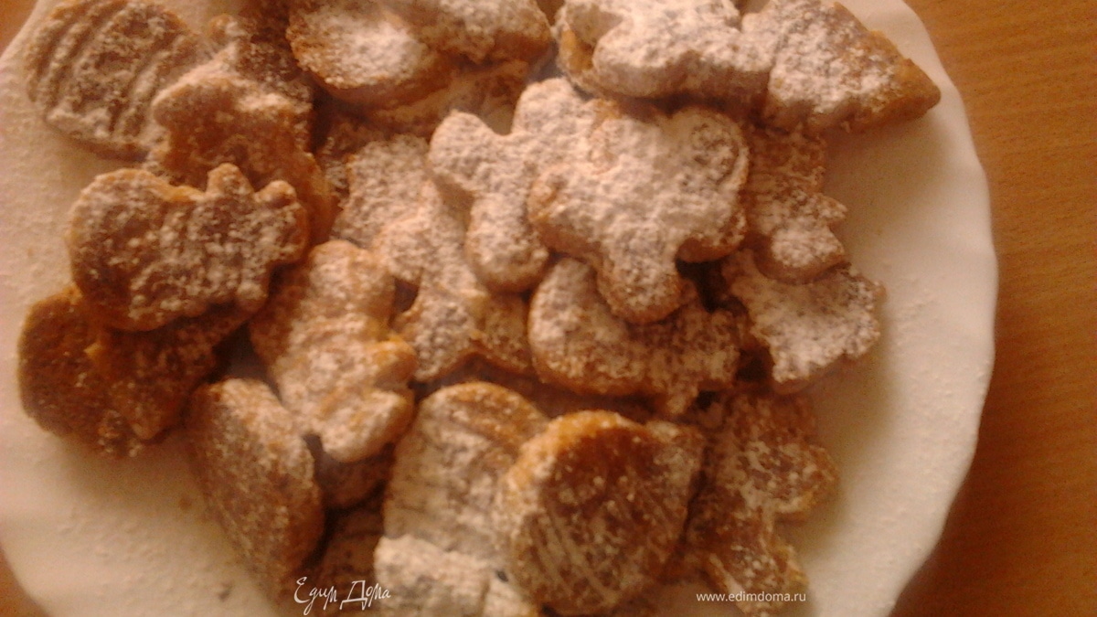 Песочное печенье с орехами пекан