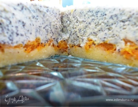 Легкий торт с мандаринами и маскарпоне