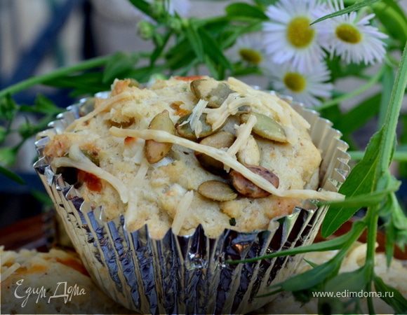 Маффины с тремя видами сыра Маффины с тремя видами сыра