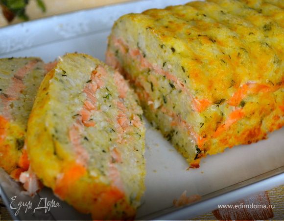 Рисовая запеканка с лососем (Sformato di Salmone e Riso)