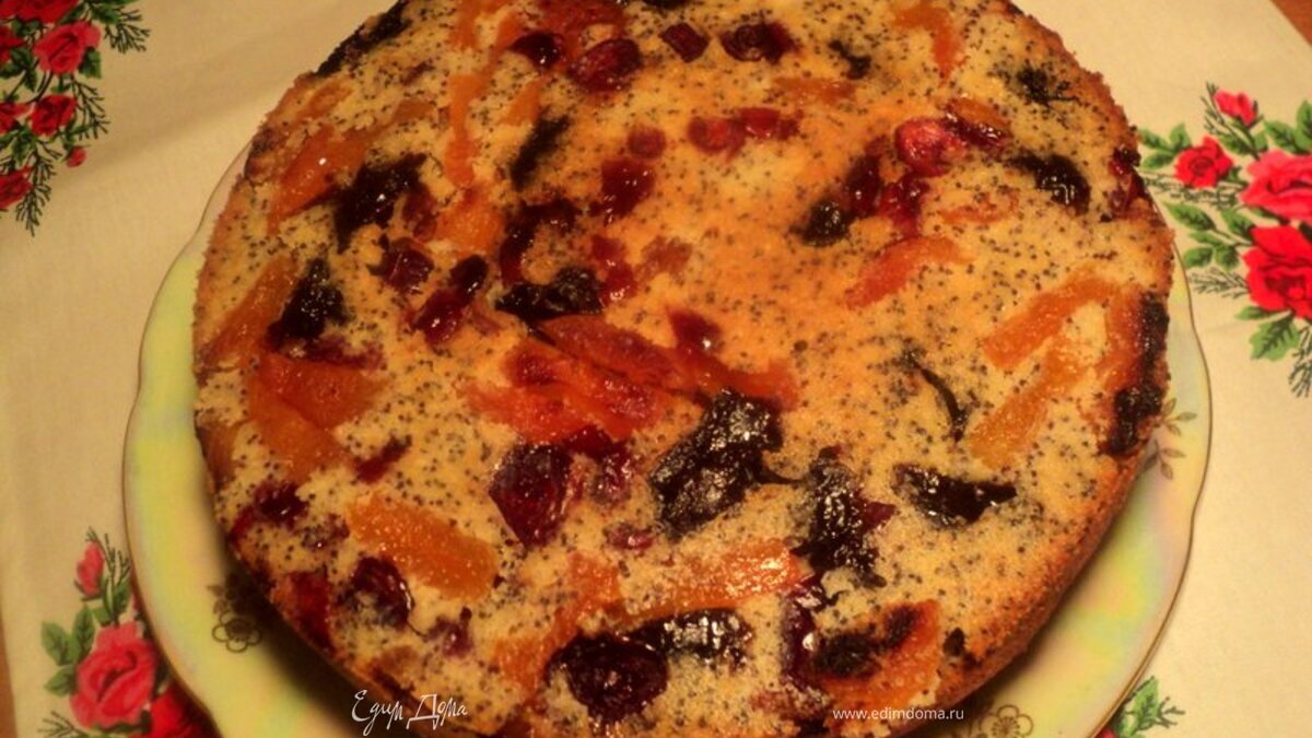 Кукурузный пирог с маком