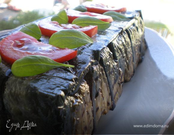 Мясной террин с баклажанами и грузинскими специями 
