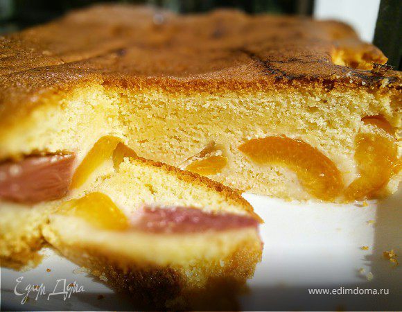 Пирог с ревенем и абрикосами Пирог с ревенем и абрикосами