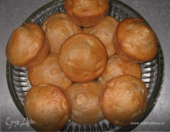 Маффины на кислом молоке с яблоками