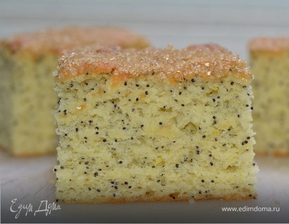 Простой лимонно-маковый кекс