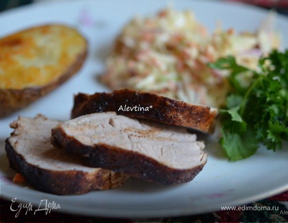  Свиное филе с медовой глазурью