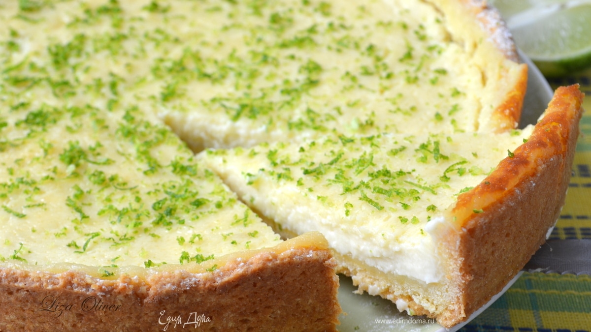 Свежий лаймовый сметанник по рецепту Дж.Оливера