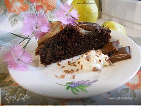 Шоколадный торт с грушами (Torta di cioccolato e pere)