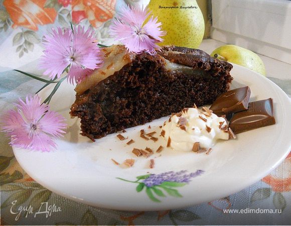 Шоколадный торт с грушами (Torta di cioccolato e pere) Шоколадный торт с грушами (Torta di cioccolato e pere)