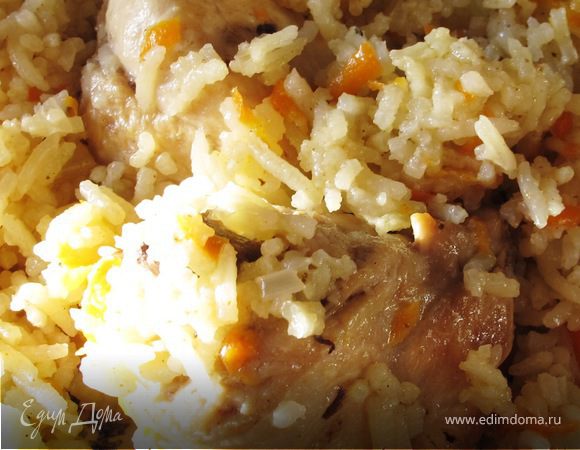 Быстрый плов с курицей Быстрый плов с курицей