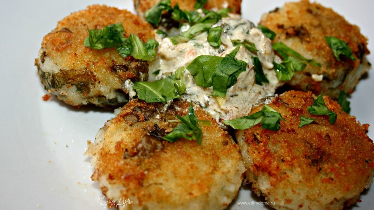 Картофельные котлеты с щавелем