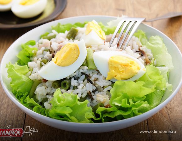 Рыбный салат со смесью "4 риса" Рыбный салат со смесью "4 риса"