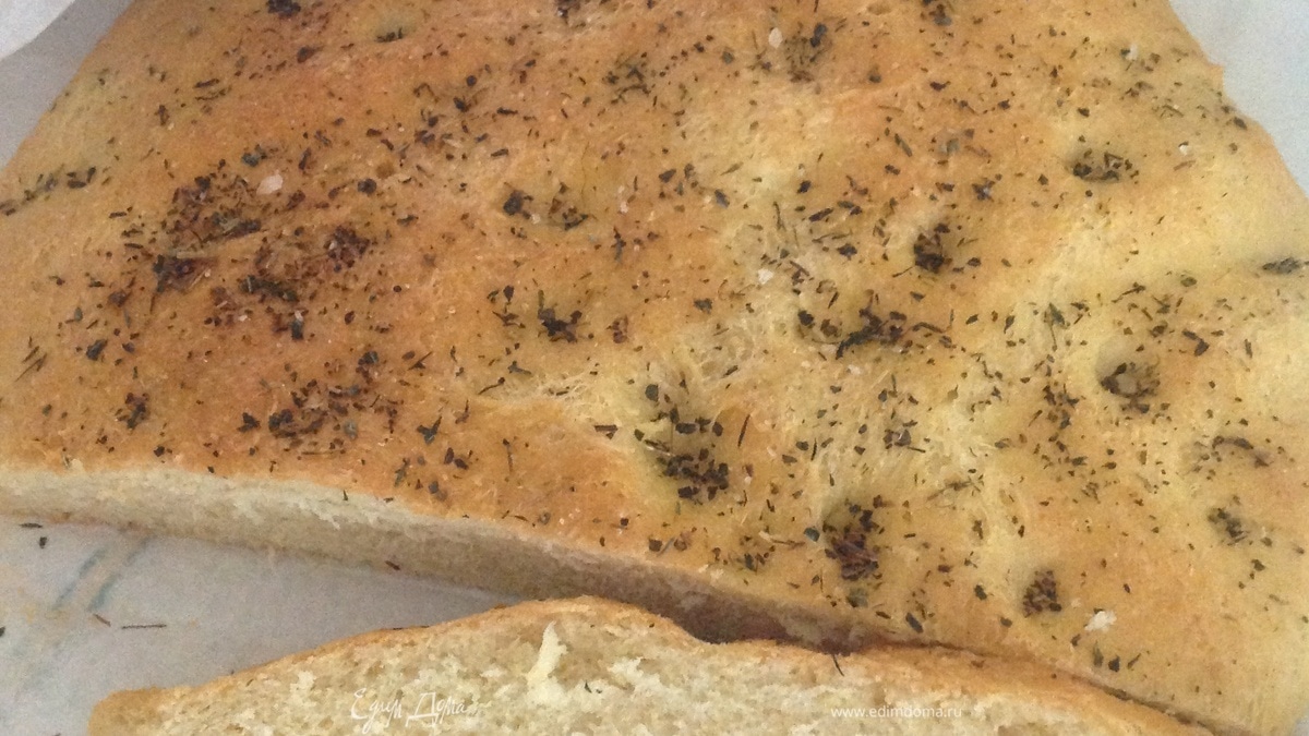 Фокачча с полентой. По мотивам фокаччи от Юлии Высоцкой